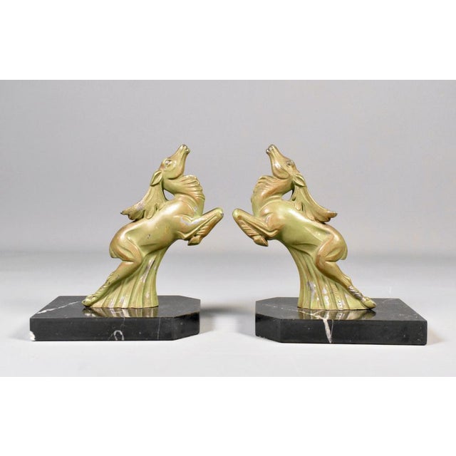Pair of Art Deco Ibex Bookends, 1930s For Sale - Image 15 of 16
