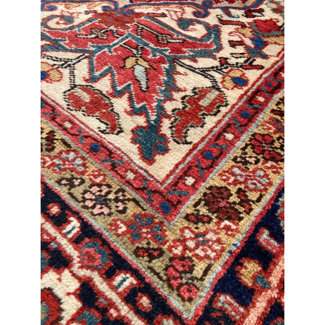 Antique Heriz Rug, 1920s For Sale - Image 9 of 18