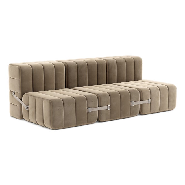 Curt Modular Set Flexible Three-Seater Sofa by Ambivalenz, Set of 6 For Sale