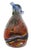 Glass Vintage Tim Lazer Signed Hand-Blown Art Glass Amphora Handle Vase For Sale - Image 7 of 10