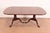 Drexel Heritage Georgian Banded Flame Mahogany Double Pedestal Extension Dining Table, Newly Refinished For Sale - Image 9 of 12