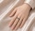 Modern Late 20th Century 18K White Gold Black Diamond Eternity Wedding Band Ring, Size 7 For Sale - Image 3 of 3