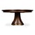 Large Art Deco Style Walnut Dining Table For Sale - Image 4 of 11