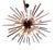 Sputnik Pendant Light with 50 Pink Glass Prisms from Justfurnituress SRL For Sale