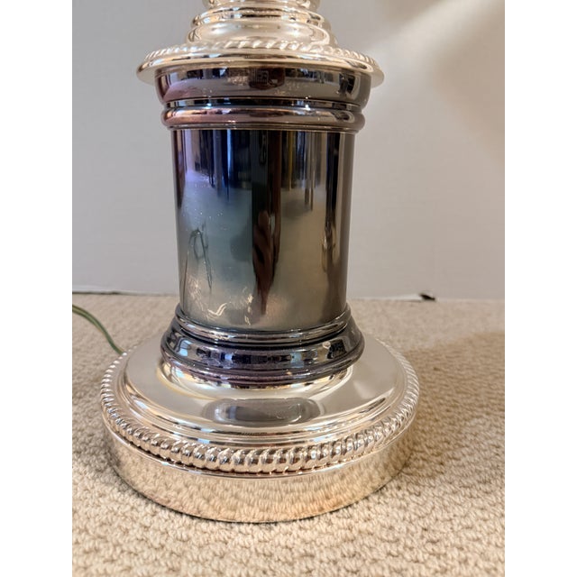 Traditional Pair of Vintage Ralph Lauren Tall Column Lamps For Sale - Image 3 of 17