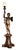 Bronzed Cupid Touchier Sculpture Left Arm Up For Sale - Image 4 of 5