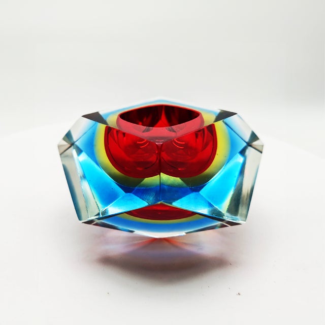 1960s Ashtray in Murano Glass attributed to Flavio Poli for Seguso, Italy, 1960s For Sale - Image 5 of 9