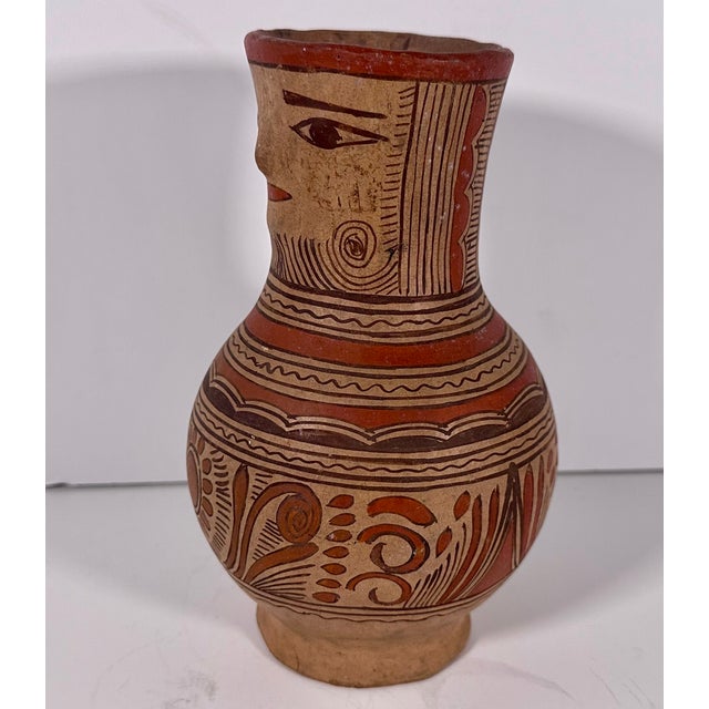 Mexican Folk Art Guerrero Nahua Figural Vase For Sale - Image 10 of 18
