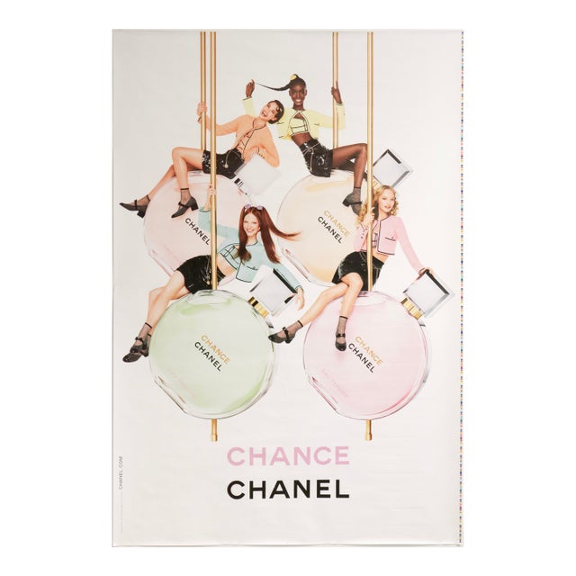 2024 Bus Shelter French Perfume Poster, Chance by Chanel For Sale