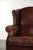 Sheepskin Wing Armchair with Warm Chestnut Color For Sale - Image 9 of 12