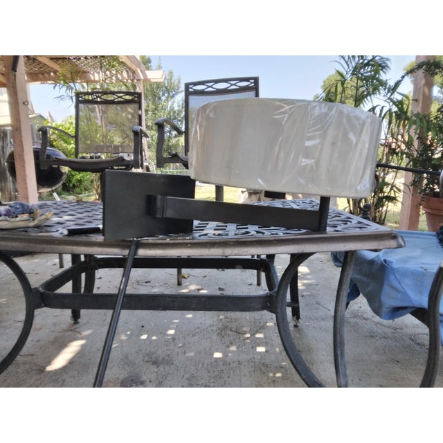 Robert Sonemann Bronze Swing Arm Wall Lamp For Sale - Image 9 of 13