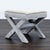 Modern West Elm X Leg Stool For Sale - Image 3 of 7