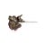 Art Nouveau Exquisite Camellia Blooming Rose Brooch With Pave Set Gemstones by Carat&her For Sale - Image 3 of 6