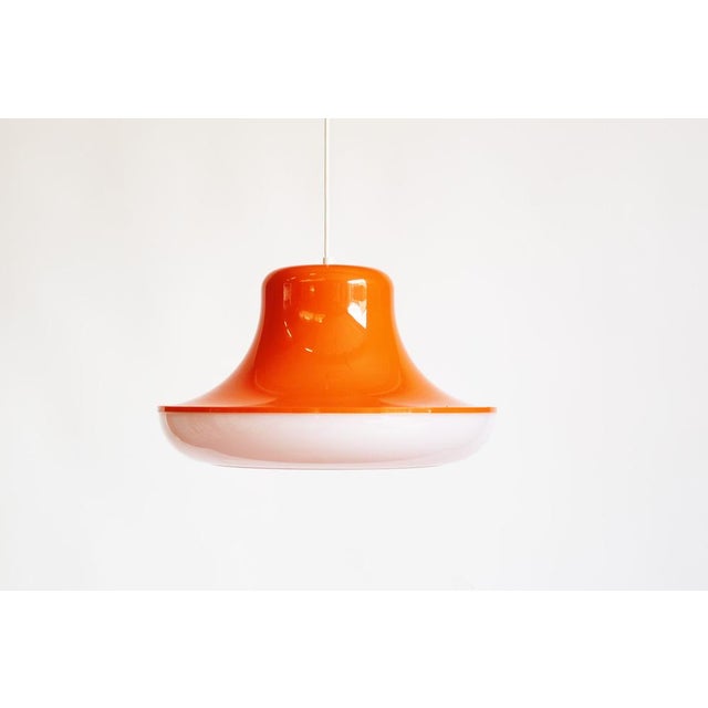 1980s Vintage Spage Age Pop Art Pendant Lamp attributed to Massive, Belgium, 1980s For Sale - Image 5 of 6