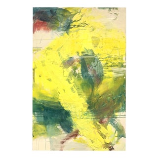 Barbara Schauß, Lemon Spritz, Oil and Acrylic on Canvas For Sale
