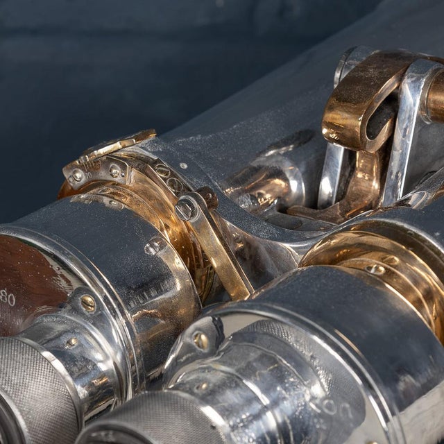 Mid-Century Japanese Naval Bridge Big Eye Binoculars from Nikon, 1940s For Sale - Image 11 of 18