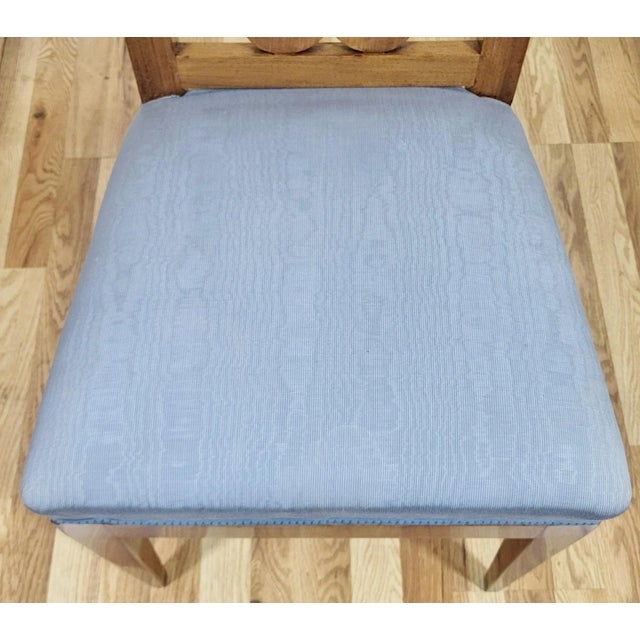 Set of 6 Antique Austrian / German Carved Biedermeier Style Dining Chairs For Sale - Image 9 of 11