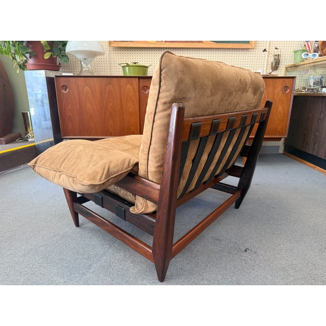 1960s Brazilian Jacaranda Wood Easy Chair Designed by Jean Gillon C1960s For Sale - Image 5 of 14
