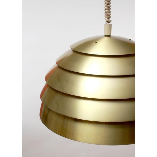 Golden Pendant Lamp by Hans-Agne Jakobsson for Markaryd, 1965 For Sale - Image 3 of 11