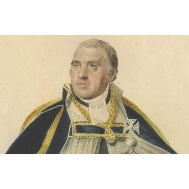 Sir George Naylor, Dean of Westminster Bringing the Crown Coronation of George IV, 1824, Engraving on Paper For Sale - Image 6 of 10