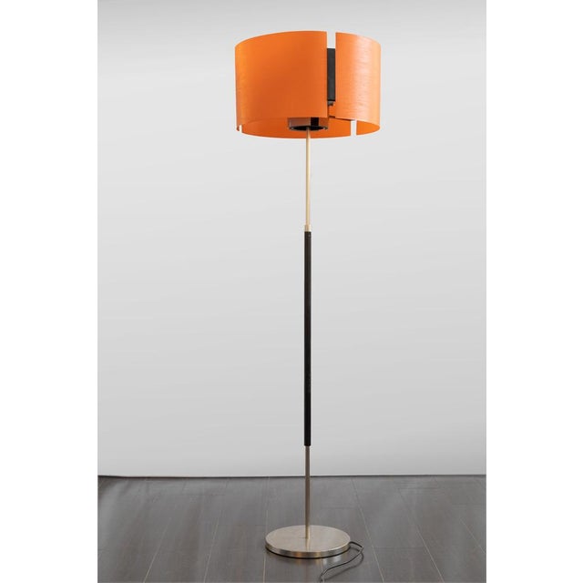 Black Floor Lamps by G. Ostuni and Forti for Oluce, 1955, Set of 2 For Sale - Image 8 of 15