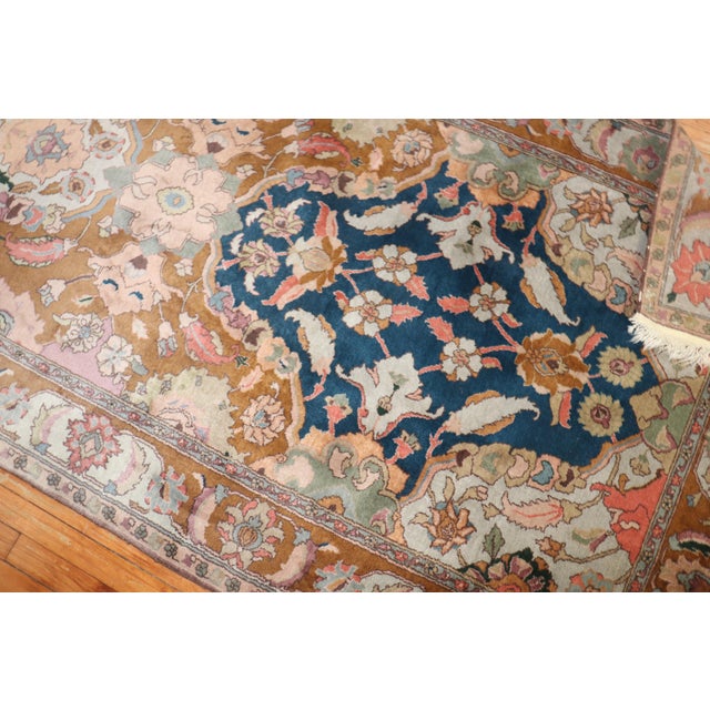 Vintage Indian Lahore Small Gallery Rug - 4'6" x 9'11" For Sale - Image 9 of 10