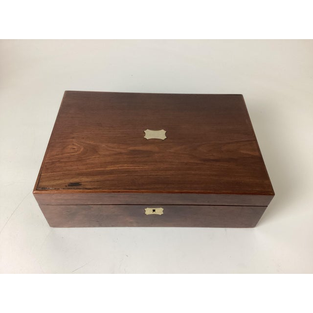 Antique 19th C Georgian Mahogany Writing Box on Stand For Sale In New York - Image 6 of 13