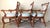 Palecek Set of 3 Palecek Rattan Barley Twist Upholstered Accent Arm Chairs For Sale - Image 4 of 12
