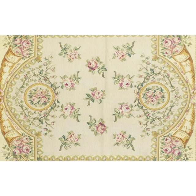 Traditional Aubusson Rug 5' X 7'2'' For Sale - Image 3 of 7