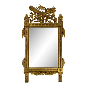 19th Century French Louis XVI Style Giltwood Wall Mirror
