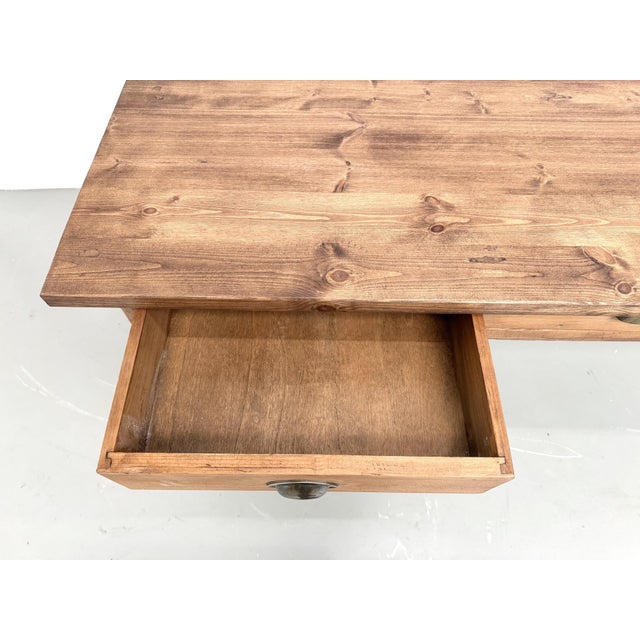 Vintage Farmhouse Table in Beech and Pine, 1950s For Sale - Image 14 of 18