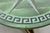 Late 20th Century Late 20th Century Maitland Smith French Empire Green Greek Key Sunburst Round Dining Center Table For Sale - Image 5 of 12