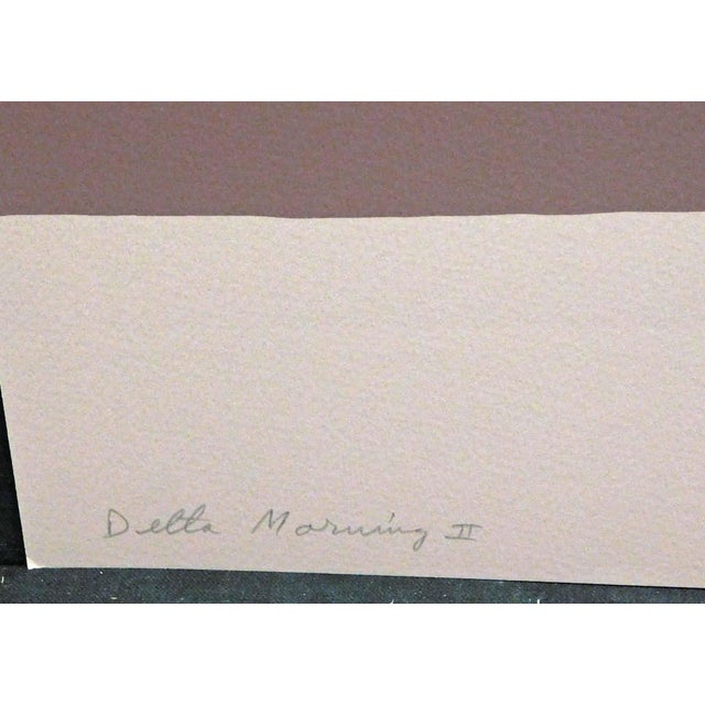 1980s Scott Nellis "Delta Morning Ii" Hand Signed Serigraph Fine Art Print For Sale - Image 4 of 4