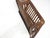 1990s Art Deco Presidents Nantucket Stick Walnut Finished Reed Rattan 3-Seat Sofa For Sale - Image 4 of 5