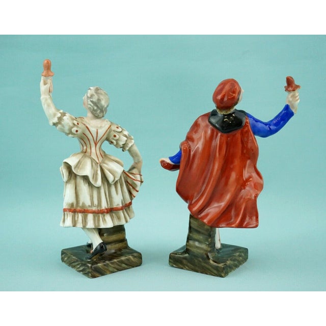 19th Century Rococo Porcelain Masks of Comedy Puppets by Ginori Doccia, Italy, Set of 2 For Sale - Image 5 of 18