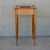 Wood 1984 Handcrafted One Drawer Bird’s Eye Maple Display Stand With Blue and White Platter For Sale - Image 7 of 18