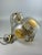 60s 70s Brutalist ceiling lamp hanging lamp brass & murano glass Object: ceiling lamp Manufacturer: Condition: good -...