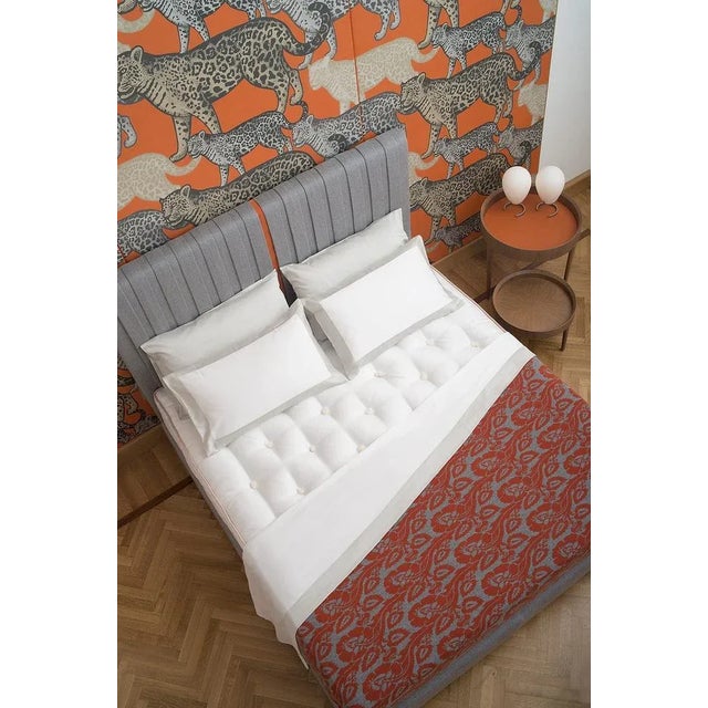 Contemporary Meetings Grey Bed Set by Chiara Mennini for Midsummer Milan For Sale - Image 3 of 4