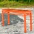 Late 20th Century Vintage Regency Orange Lacquered Fretwork Console Table For Sale In West Palm - Image 6 of 8