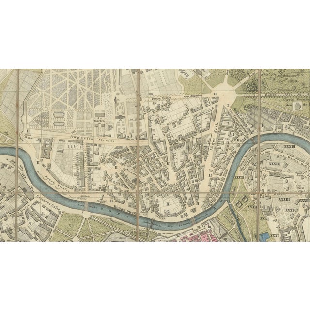 Antique Map of Vienna, 1839 For Sale - Image 6 of 12