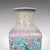 Vintage Famille Rose Display Vase, Oriental, Ceramic, Flower Urn, Art Deco, 1940 For Sale - Image 6 of 12