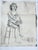 A wonderful drawing of a female figure. Done for a college art class in 1944 by Pat Swanson. Pencil on paper. Unframed.