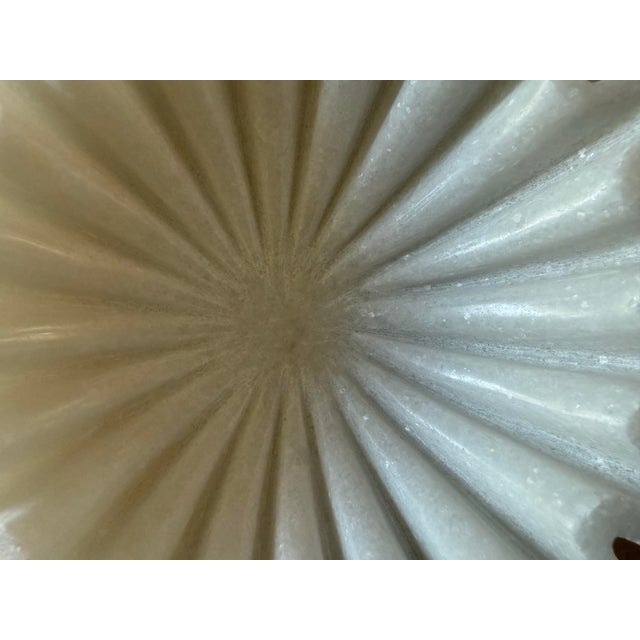 Marble Fluted Scalloped Bowl For Sale In Austin - Image 6 of 7