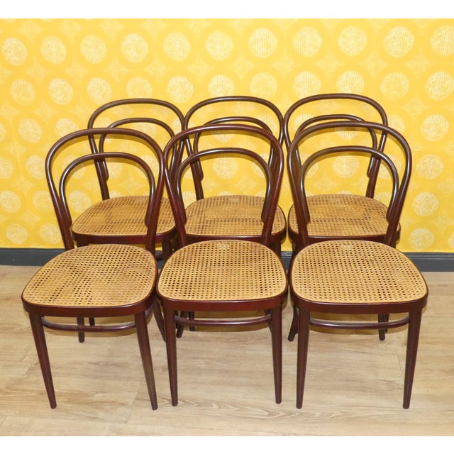Vintage Bentwood Chairs by Michael Thonet for Thonet, 1960s, Set of 6 For Sale - Image 13 of 13