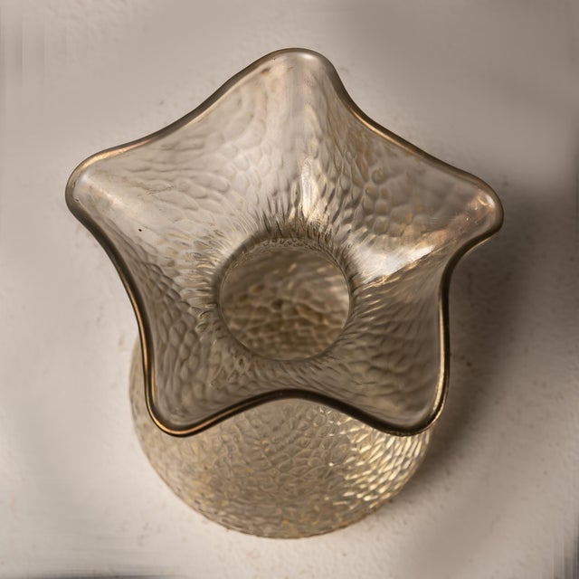 Austrian Iridescent Glass Vase For Sale - Image 3 of 8