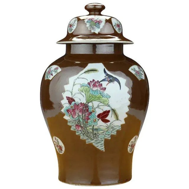 19th Century Chinese Export Porcelain Famille Rose Batavian Glaze Vase For Sale - Image 11 of 11