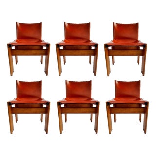 Monk Chairs by Scarpa for Molteni, 1970, Set of 6 For Sale