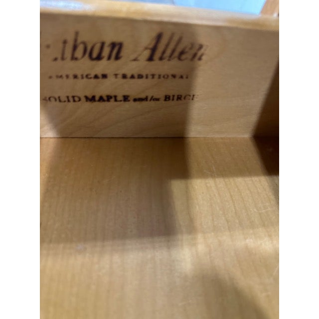 Brown 1980s Ethan Allen 4-Drawer Tallboy Dresser For Sale - Image 8 of 9