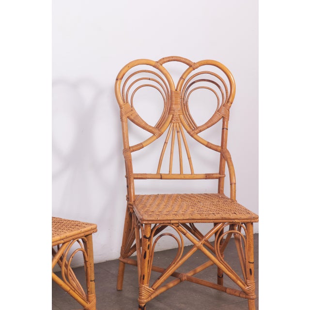 Rattan Chairs from Vivai del Sud, Italy, 1970s, Set of 2 For Sale - Image 4 of 18