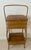 Vintage American Wicker and Rattan Two-Tier Sewing Basket Stand With Original Lining. For Sale - Image 15 of 15